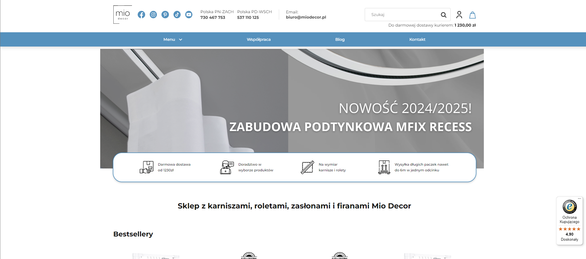 Szybka metamorfoza mieszkania - nowoczesne karnisze sufitowe, które odmienią wnętrze