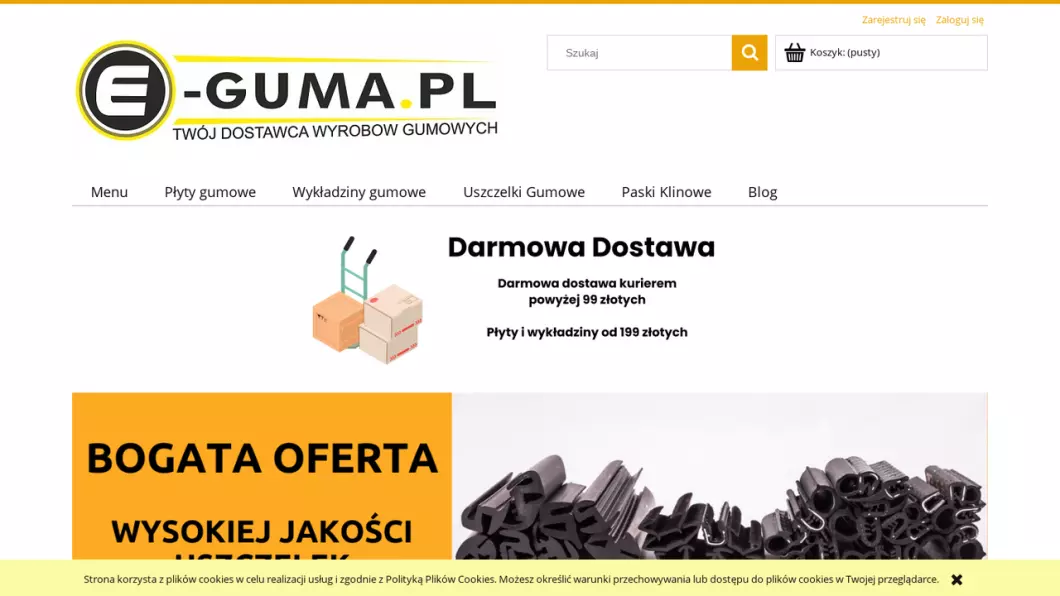 Wyroby gumowe | Sklep internetowy E-guma.pl