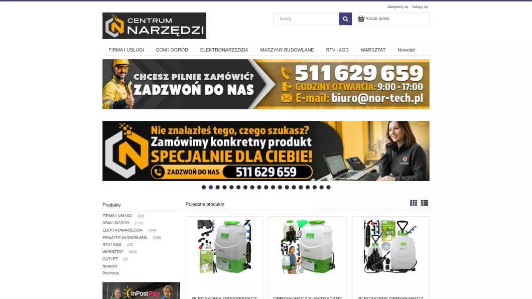 Centrum narzędzi Warszawa - Nor-Tech