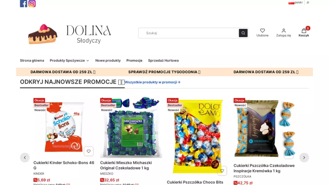Dolina Słodyczy - Hurtownia słodyczy