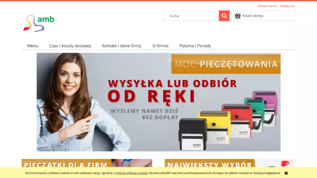 Pieczątki online AMB - Wyrób pieczątek