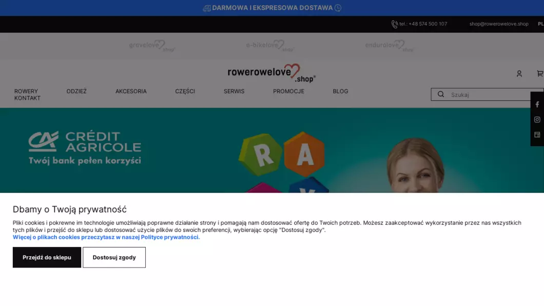 Internetowy sklep rowerowy Kraków | Rowerowelove.shop